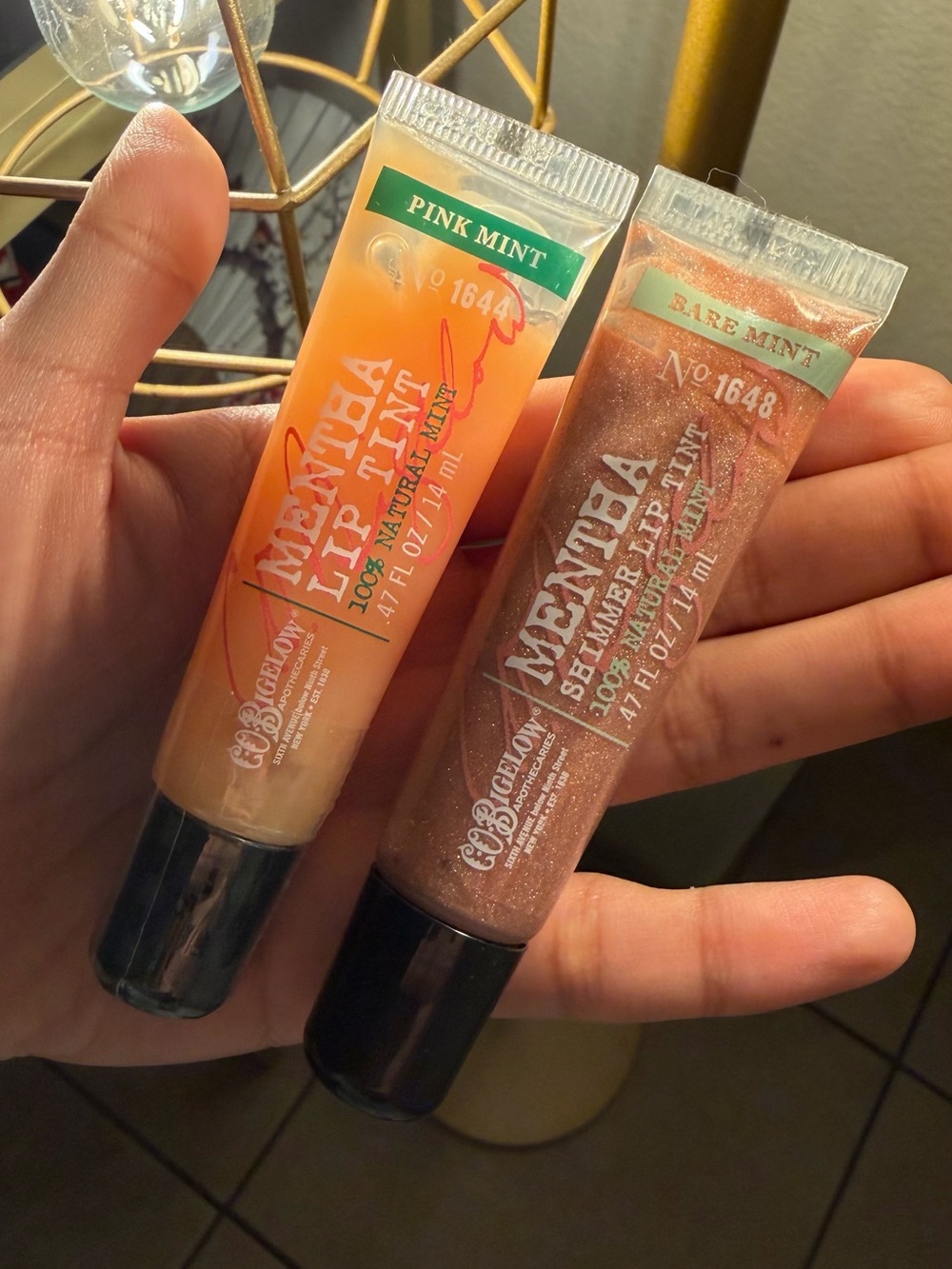 Bath & Body Works Shimmer Lip Tint Duo - Pink Mint & Bare Mint